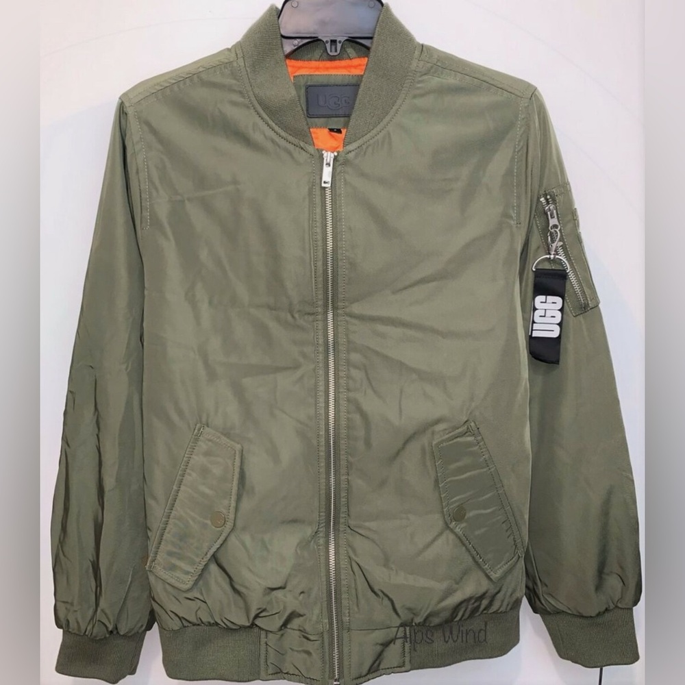 UGG Women's Frances Oversized Bomber Jacket Size-Small Olive Green